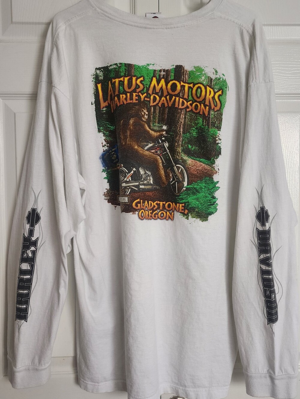 Harley-Davidson Motorcycles Latus Motors Oregon Sasquatch Bigfoot Shirt Size 2X